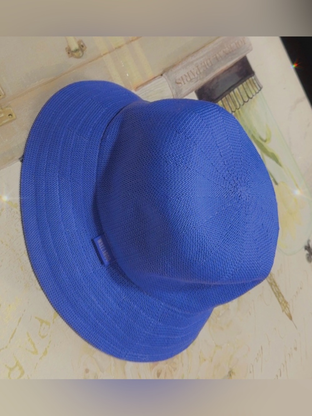 NWOT Wallaroo Baby Blue Bucket Hat, OS, Drawstring Inside, Hand Wash Only